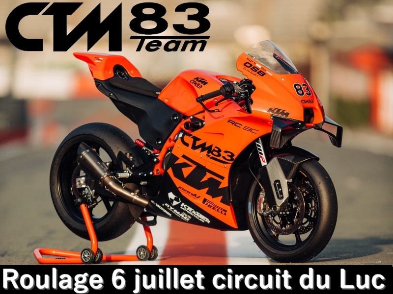roulage moto avec ctm 83 - rad racing 2022 circuit du luc en provence