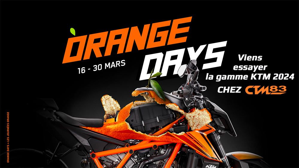 Orange days essai test moto ktm 2024