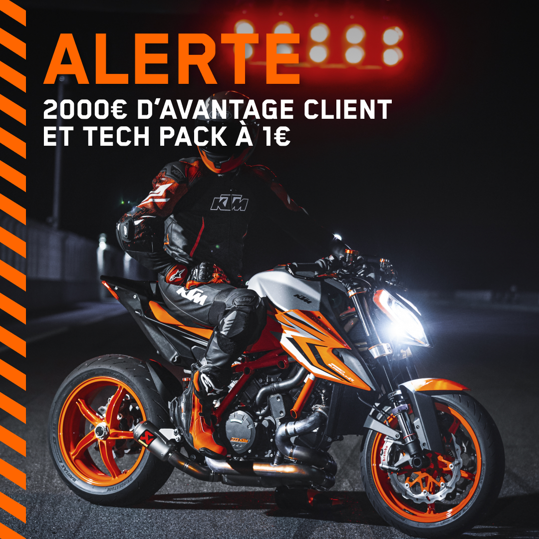 2000 € + tech pack à 1€ crazy days ktm superduke