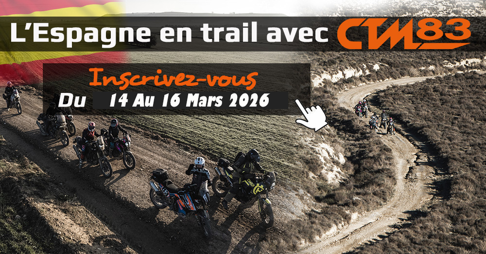RANDONNÉE MOTO TRAIL EN ESPAGNE AVEC CTM83