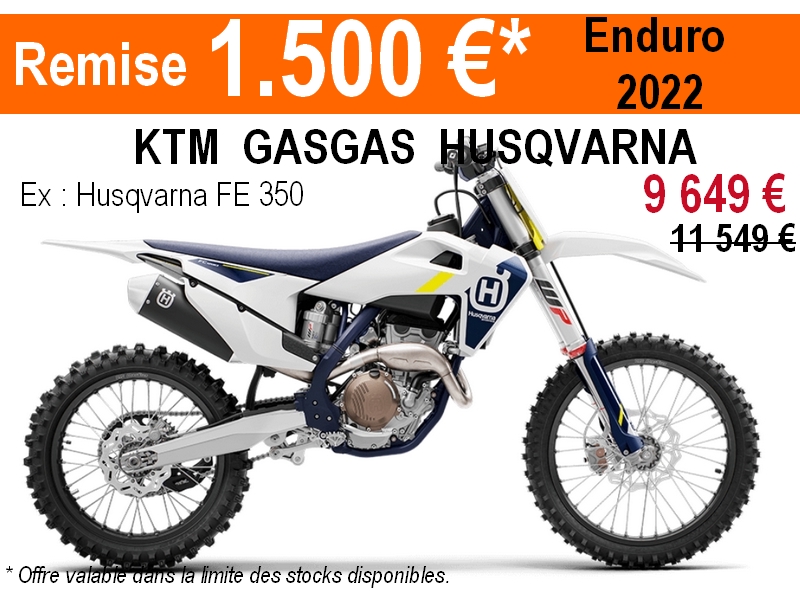 1500 € de remise immédiate sur GASGAS ENDURO 2022motos d'enduro 2022  ktm gasgas husqvarna