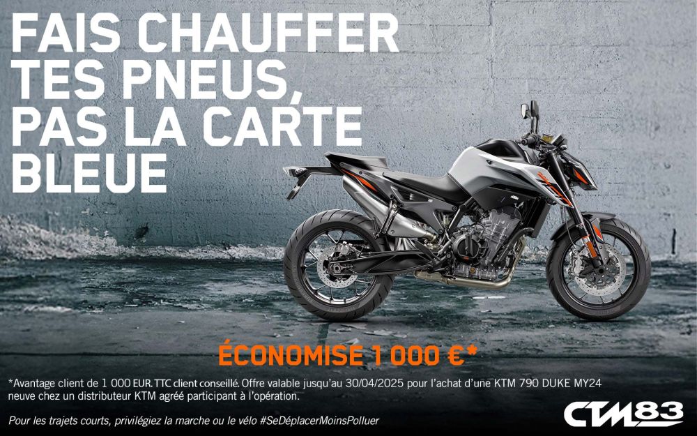 Promo ktm 790 duke offre remise