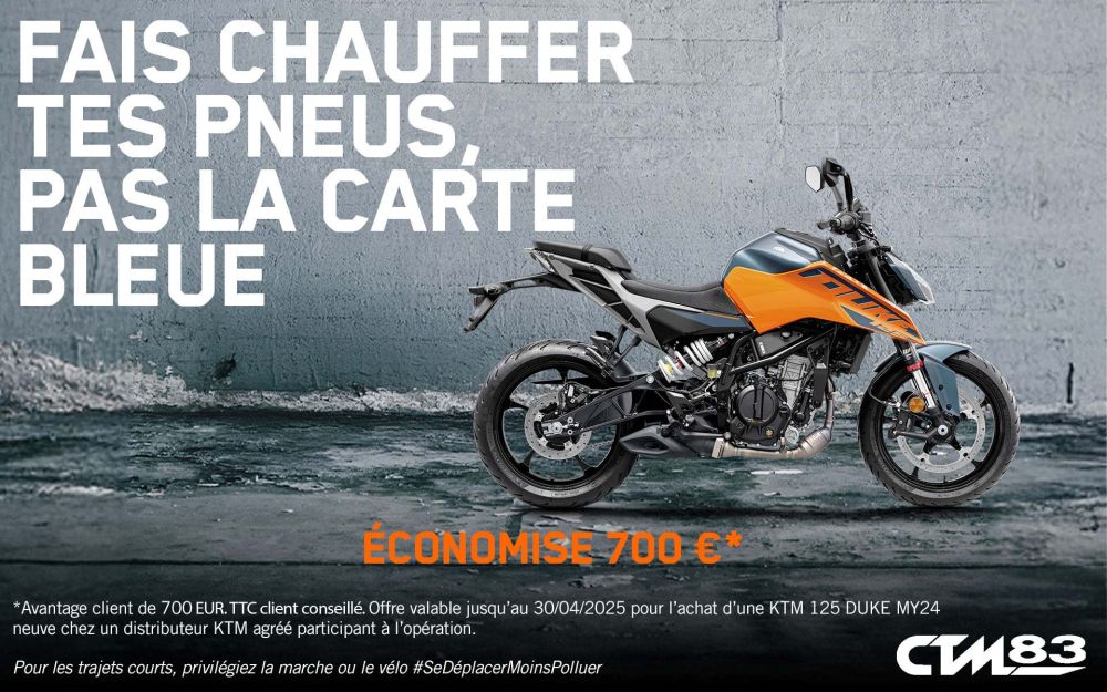 Promo ktm 125 duke offre promotion et remise